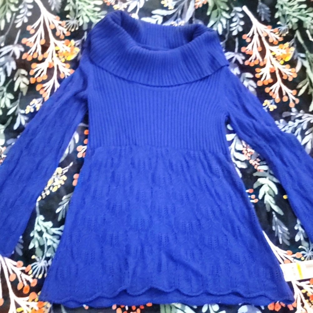 NWT Style &Co Cowl Neck KnitSweater Bell Sleeve